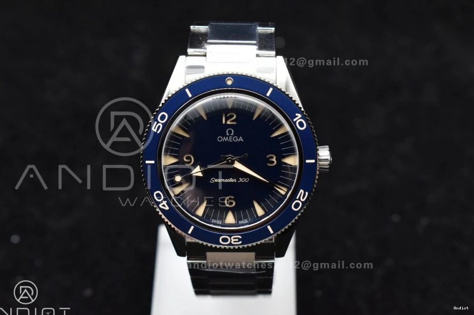 Edition SS Bracelet Dial 1:1 Best 300 Clone Seamaster On Super Blue A8912 Heritage VSF 0101
